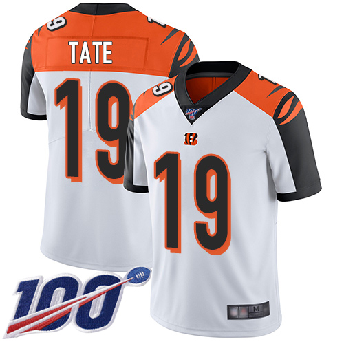 Cincinnati Bengals Limited White Men Auden Tate Road Jersey NFL Footballl #19 100th Season Vapor Untouchable->cincinnati bengals->NFL Jersey